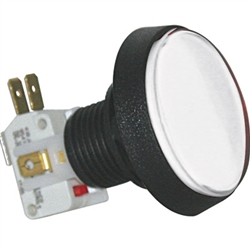 Medium Round Illuminated Pushbutton - White