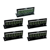 PINSCORE LED Display Set - B/S 1 x 6 Digit, 4 x 7 Digit Green