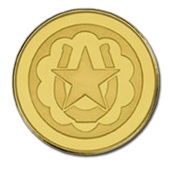 TOKEN BRASS 1.00 STOCK WITH HORSESHOE LOGO (1000/Bag)