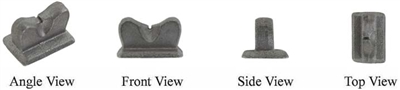 Rear sight,  H.E. Leman semi-buckhorn.