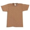 MILITARY T-SHIRT - POLY/COTTON / BROWN