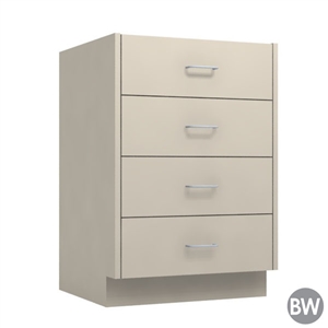 24" 4-Drawer Base Cabinet