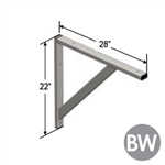 Under Counter Support Bracket 22"