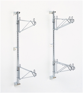 Super Erecta Chrome Wall Mount Post