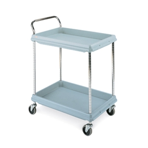 Metro BC2636-2D Deep-Ledge Polymer Utility Cart - 2 Shelf Unit