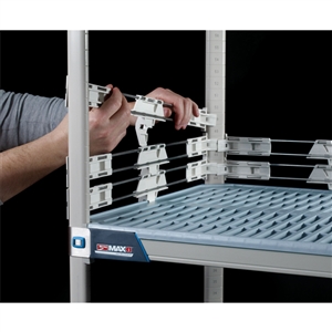 2" MetroMax i Stackable Shelf Ledges- Back (36"W Shelf)