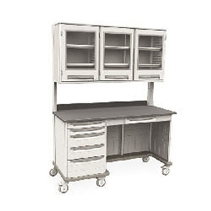 Metro StarSys Triple-Width Mobile WorkCenter w/ Overhead Storage