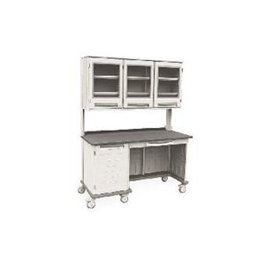 Metro StarSys Triple-Width Mobile WorkCenter w/ Overhead Storage