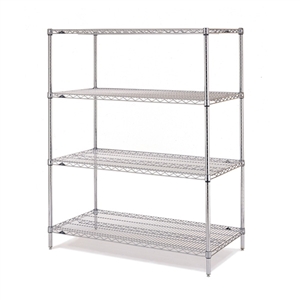 Metro EZ1848NC-4 Super Erecta Chrome Convenience Pak - 18" x 48"