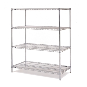 Metro EZ1860NC-4 Super Erecta Chrome Convenience Pak - 18" x 60"