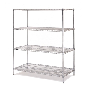 Metro EZ2460NC-4 Super Erecta Chrome Convenience Pak - 24" x 60"