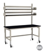 TOD Rapid Ship Table with Overhead Shelving Kit - 72" W