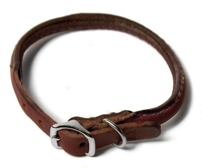 Latigo Leather Rolled Collar