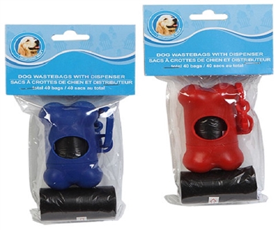 Paws-N-Claws 2 pk Dog Waste Bags with Holder