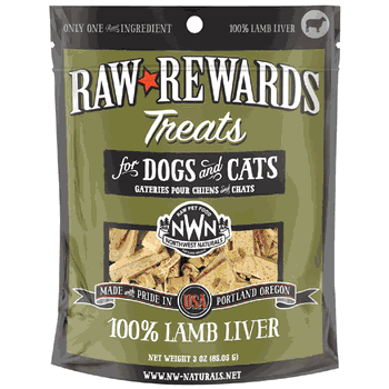 Raw Rewards Treats 100% Lamb Liver