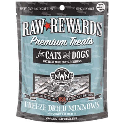 Raw Rewards Premium Treats Freeze Dried Minnows