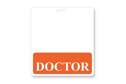 "Doctor" Horizontal Badge Buddies, Orange