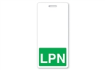 "LPN" Vertical Badge Buddies, Green