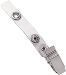 Clear Vinyl Strap Clip with NPS Knurled Grip Clip, 2-3/4" (70mm), Minimum Order 100 Pieces