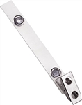Mylar Strap Clip with 2-Hole NPS Clip, 4" (70mm), Minimum Order 100 Pieces