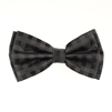 Checkmate Black Pre-Tied Silk Bow Tie Set with Matching Pocket Square BWTH-1330