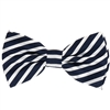 Navy & White Pre-Tied Bow Tie with Matching Pocket Square BWTH-459