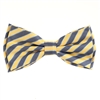 Yellow, Baby Blue & Blue  Pre-Tied Bow Tie with Matching Pocket Square BWTH-598