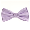 Lavender and Silver Squared Designed Pre-Tied Bow Tie with Matching Pocket Square BWTH-708