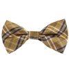 Camo Gold with Navy and Mini Silver Striped  Designed Pre - Tied Bow  with Matching Pocket Square BWTH-948