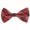 Red with Navy and Mini Silver Striped Designed Pre Tied with matching Pocket Square BWTH-950