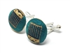 AFRO 100% SILK HANDMADE CUFFLINKS CL-105A