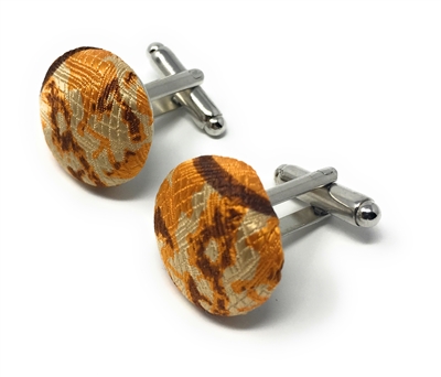 SERENITY 100% SILK HANDMADE CUFFLINKS CL-115