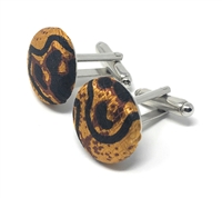 RUST, BROWN & BLACK HANDMADE CUFFLINKS CL-103