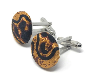 RUST, BROWN & BLACK HANDMADE CUFFLINKS CL-103