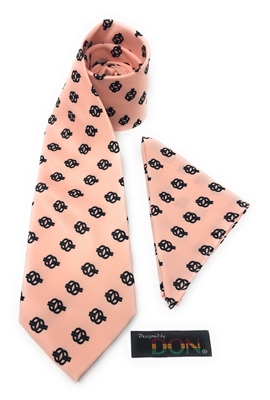 Nyansap - "Wisdom Knot" Tie Set With Hanky DC238A