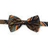 Kente Blue - Pre-Tied 100% Silk Bow Tie Set With Hanky DC246ATBT