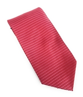 Raspberry & Pink Silk Horizontal Striped Neck Tie Set DHS98