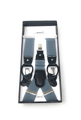 Solid Silver Suspenders DSUP05