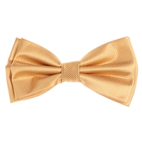 Gold Pin Dot Pre-Tied Bow Tie with Matching Pocket Square PDPTBT-06