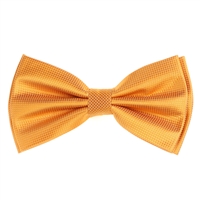 Metallic Orange Pin Dot Pre-Tied Bow Tie Set with Matching Pocket Square PDPTBT-13