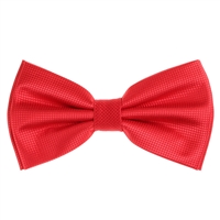 Red Pin Dot Pre-Tied Bow Tie Set with Matching Pocket Square PDPTBT-18