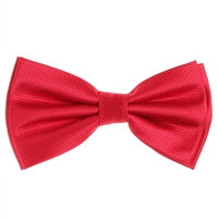 Apple-Red Pin Dot Pre-Tied Bow Tie Set with Matching Pocket Square PDPTBT-20