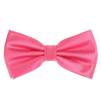 Hot Pink Pin Dot Pre-Tied Bow Tie Set with Matching Pocket Square PDPTBT-28