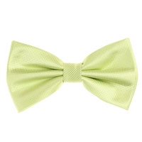 Pastel Green Pin Dot Pre-Tied Bow Tie Set with Matching Pocket Square PDPTBT-35