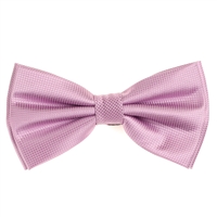 Light Magenta Pin Dot Pre-Tied Bow Tie Set with Matching Pocket Square PDPTBT-40