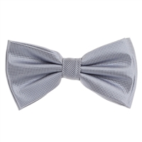 Blue-Gray Pin Dot Pre-Tied Bow Tie Set with Matching Pocket Square PDPTBT-71