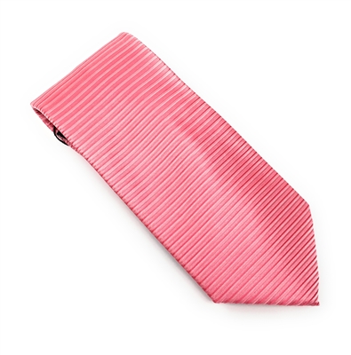Dark Pink Horizontal Striped Silk Neck Tie Set SHSTWH-122