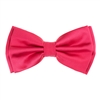 Raspberry Satin Finish Silk Pre-Tied Bow Tie with Matching Pocket Square SPTBT-216