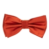 Terra-Cotta  Satin Finish Silk Pre-Tied Bow Tie with Matching Pocket Square SPTBT-217