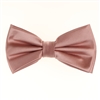 Rose Gold Satin Finish Silk Pre-Tied Bow Tie with Matching Pocket Square SPTBT-226